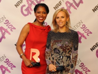Laysha Ward (left) and Tory Burch were honored as Givers on The List of People Shaping Retail’s Future 2016.